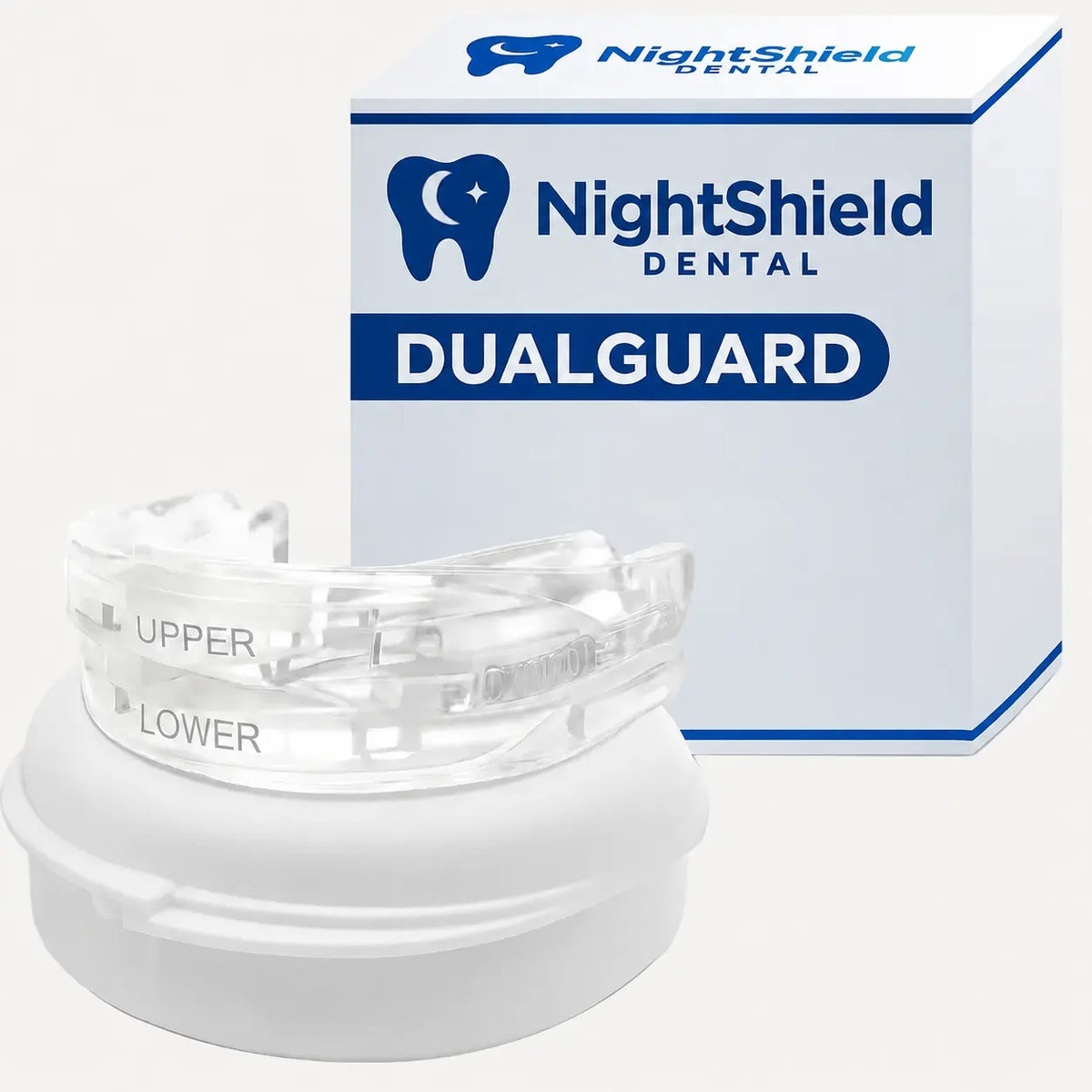 NightShield Dental Duelguard with packaging on a white background